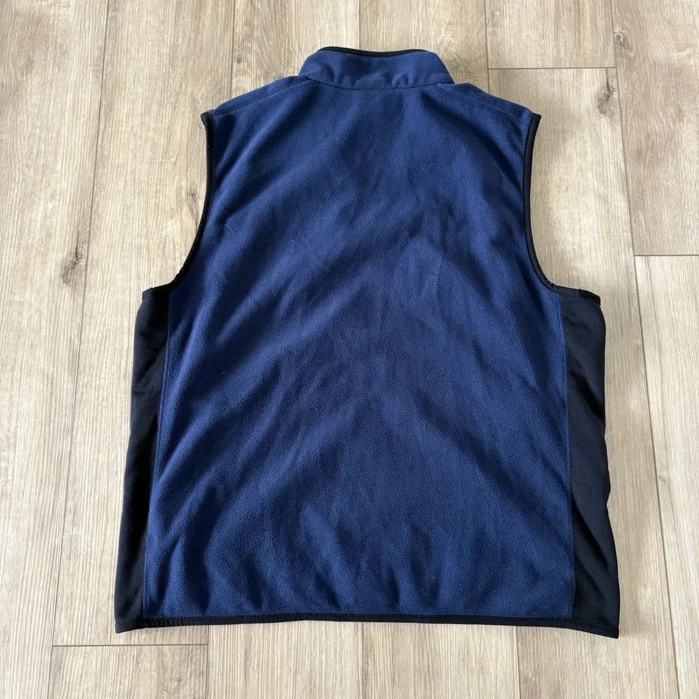 THE NORTH FACE Full Zip Blue Fleece Vest Mens XXL